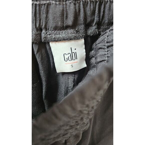 Cabi Pants Small Black Wide Leg Cafe Lounger Style 5681 Pockets Elastic Waist - Picture 2 of 2